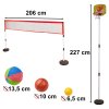 Sportovní set badminton basketbal volejbal tenis frisbee 5v1 3