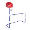 Fotbalová branka s basketbalovou deskou 2v1 2 míče pumpička 2