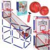 Koszykowka gra zrecznosciowa sportowa przenosny basketball 2 pilki pompka 174752