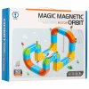 Klocki magnetyczne konstrukcyjne tor wyscigowy pociagi 65 elementow 186395
