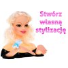 Panenka blondýnka na styling vlasů Sada na česání + Ozdoby a doplňky 7