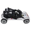 Elektrický skútr EasyGo čtyřkolový pro seniory šedý