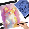 Deska kreslarska tablica tablet graficzny kalka do rysowania podswietlana LED A3 178378