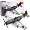 Technická stavebnice P-51 Mustang Fighter Bojový letoun 256 dílků