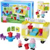 Stavební kostky Karavan Prasátko Peppa tatínek 52 dílků