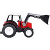 Velké červené autíčko Traktor Buldozer 2v1 s pohyblivým ramenem a lžící