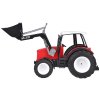 Velké červené autíčko Traktor Buldozer 2v1 s pohyblivým ramenem a lžící