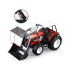 Velké červené autíčko Traktor Buldozer 2v1 s pohyblivým ramenem a lžící
