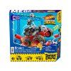 Kaskadérská stavebnice Hot Wheels Monster truck 151 dílků auto + rampa 7