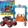 Kaskadérská stavebnice Hot Wheels Monster truck 151 dílků auto + rampa