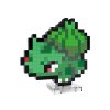 Stavebnice Mattel MEGA Pokémon Bulbasaur Pixel Art Retro 15 cm 374 dílků 3