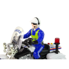 Policejní motorka zvuky světla