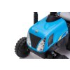 Elektrický traktor A009 s přívěsem modrý 17
