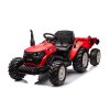 Elektrický traktor HC-306 24 V s přívěsem Červený 2