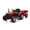 Elektrický traktor HC-306 24 V s přívěsem Červený