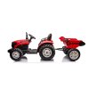 Elektrický traktor HC-306 24 V s přívěsem Červený