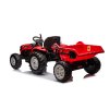 Elektrický traktor HC-306 24 V s přívěsem Červený