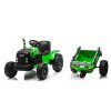 Elektrický traktor CH9959B s přívěsem 24 V světle zelený