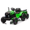 Elektrický traktor CH9959B s přívěsem 24 V světle zelený 2
