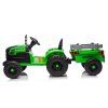 Elektrický traktor CH9959B s přívěsem 24 V světle zelený 5