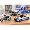 Policejní sada vrtulník motocykl policejní auto světla zvuky