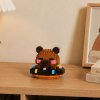 Stavebnice Figurka Mini Kapybara Na Donutu Hnědá 306 dílků