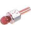 Bezdrátový karaoke mikrofon Bluetooth reproduktor růžový 2