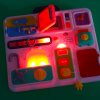 Manipulační senzorická tabule Montessori kuchyňka hodiny 15