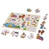 Dřevěné puzzle Farma s úchyty 10 dílků