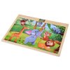 Dřevěné puzzle Divoká zvířata 40 dílků 2