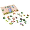 Dřevěné puzzle Divoká zvířata 40 dílků