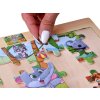 Dřevěné puzzle Divoká zvířata 40 dílků