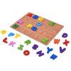 Puzzle Vzdělávací Abeceda Písmenka dřevěné 26 dílků 2
