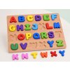 Puzzle Vzdělávací Abeceda Písmenka dřevěné 26 dílků 4