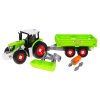 Traktor rozebíratelný s přívěsem pro děti 3+ Aku šroubovák + Šroubovák + Buldozer