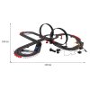Autodráha 10metrová pro děti 6+ + Ovladače + 2 autíčka 1:43 + Světla + 2 smyčky 360