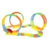 Fluorescencyjny Tor Wyścigowy dla dzieci 3+ Elastyczne części 148 el. + Autko z LED + 3 Pętle 360