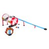 Autodráha Závodní dráha s barelem pro děti 3+ 57 dílků + 2 autíčka + pohon na zpětné natažení