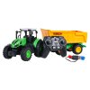RC traktor s otevíracím žlutým návěsem 1:24