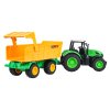 RC traktor s otevíracím žlutým návěsem 1:24