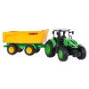 RC traktor s otevíracím žlutým návěsem 1:24