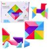Magnetická barevná stavebnice Tangram 9 dílků