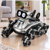 Robotický pes Dálkově ovládaný RC 8 kol Triky Stříbrný 4