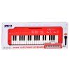 Dětský elektronický keyboard 37 kláves s mikrofonem červený 12
