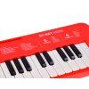Dětský elektronický keyboard 37 kláves s mikrofonem červený 7