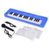 Dětský elektronický keyboard 37 kláves s mikrofonem modrý 2
