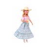 Panenka Anlily romantická květinová sukně klobouk 1