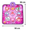 Dětská interaktivní taneční podložka LED motiv princezny 108x90 cm 5