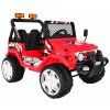 Elektrické autíčko Jeep Raptor, EVA kola, 3.4GHz červené 3