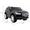 Elektrické autíčko Volvo XC90 s ovladačem lakované černé 3